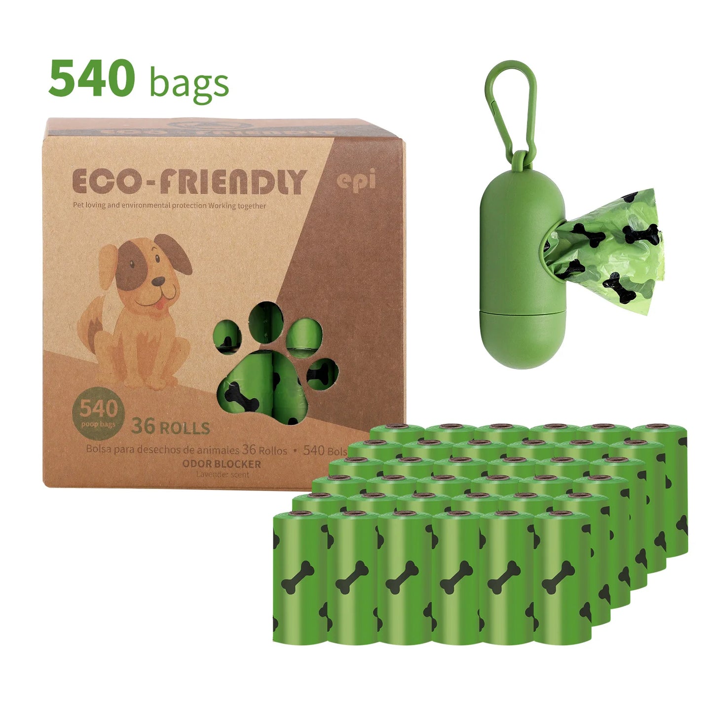Manufacturer Wholesale Eco Friendly High Quality Custom logo Printed Biodegradable Waste Bags for Dogs Pet Dog Poop Bag