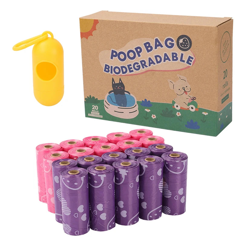 Dog Poop Bag Biodegradable 300 Count Dog Waste Bags with Dispenser Extra Thick Strong Leak Proof Poop Bags for Dogs Doggy |Scent