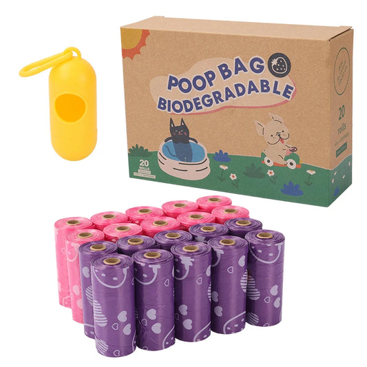 Dog Poop Bag Biodegradable 300 Count Dog Waste Bags with Dispenser Extra Thick Strong Leak Proof Poop Bags for Dogs Doggy |Scent