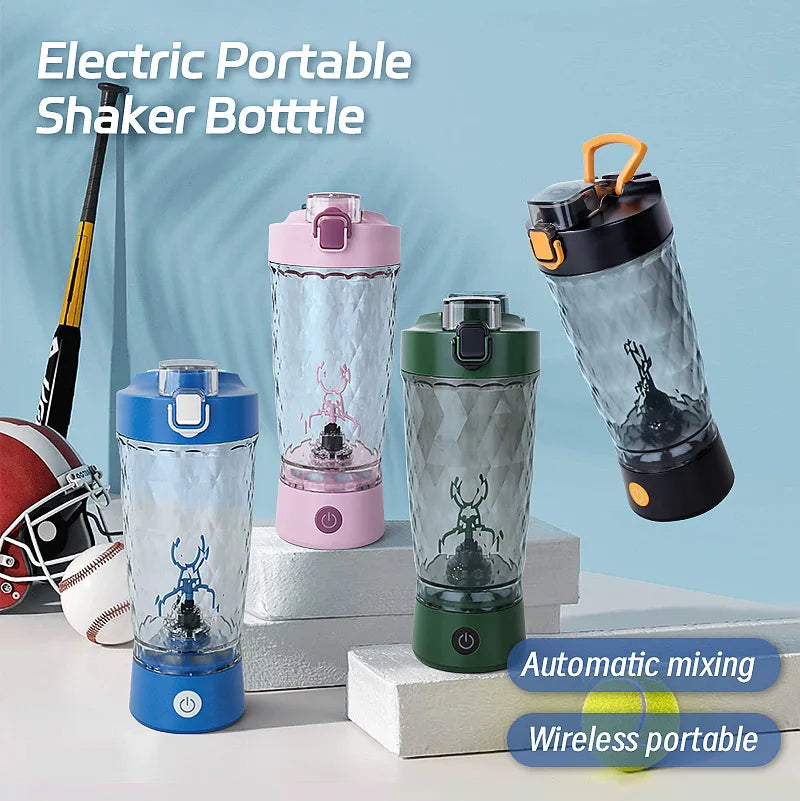 650ml USB Rechargeable Protein Shaker Bottle Portable Fully Automatic Stirring Cup