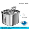 2.2L Stainless Steel Pet Water Dispenser Smart Dog Bowl Automatic Circulation Electronic Cat Water Fountain Travel-Friendly Cat