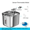 2.2L Stainless Steel Pet Water Dispenser Smart Dog Bowl Automatic Circulation Electronic Cat Water Fountain Travel-Friendly Cat