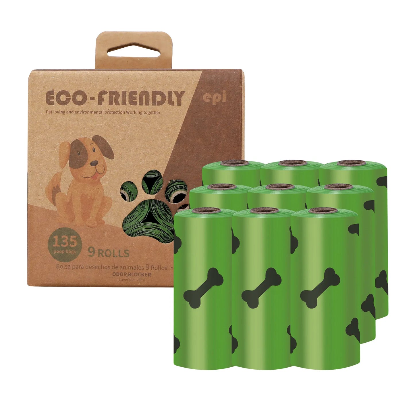 Manufacturer Wholesale Eco Friendly High Quality Custom logo Printed Biodegradable Waste Bags for Dogs Pet Dog Poop Bag