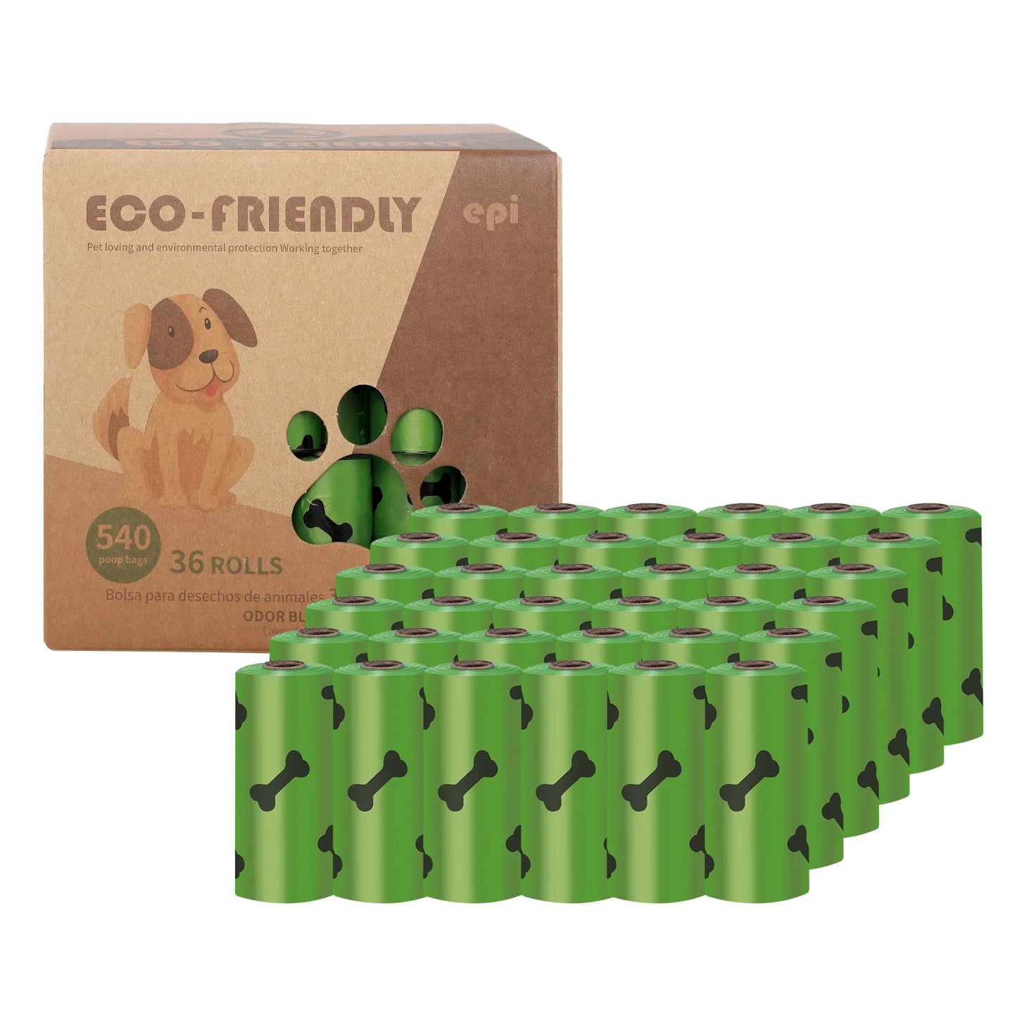 Manufacturer Wholesale Eco Friendly High Quality Custom logo Printed Biodegradable Waste Bags for Dogs Pet Dog Poop Bag