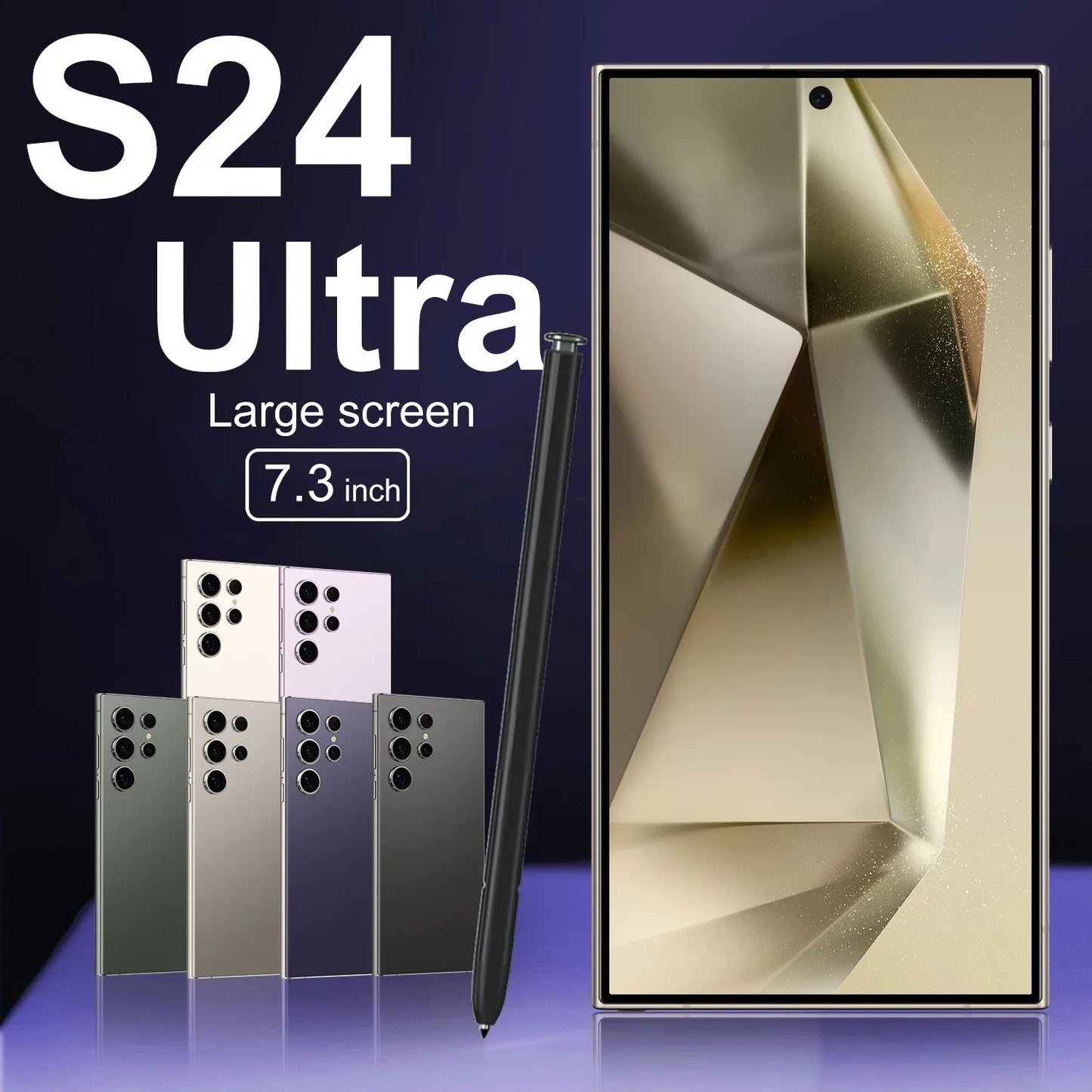 Unlocked S24 ULTRA 5G Mobile Phone 50MP 108MP Camera 7\" 3 Display 16GB RAM 1TB Storage Deca Core CPU LTE French Operating