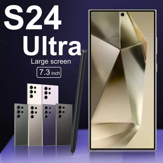 Unlocked S24 ULTRA 5G Mobile Phone 50MP 108MP Camera 7\" 3 Display 16GB RAM 1TB Storage Deca Core CPU LTE French Operating