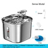 2.2L Stainless Steel Pet Water Dispenser Smart Dog Bowl Automatic Circulation Electronic Cat Water Fountain Travel-Friendly Cat