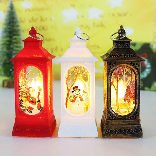 1PCS Christmas Light Santa Claus Snowman Candle S