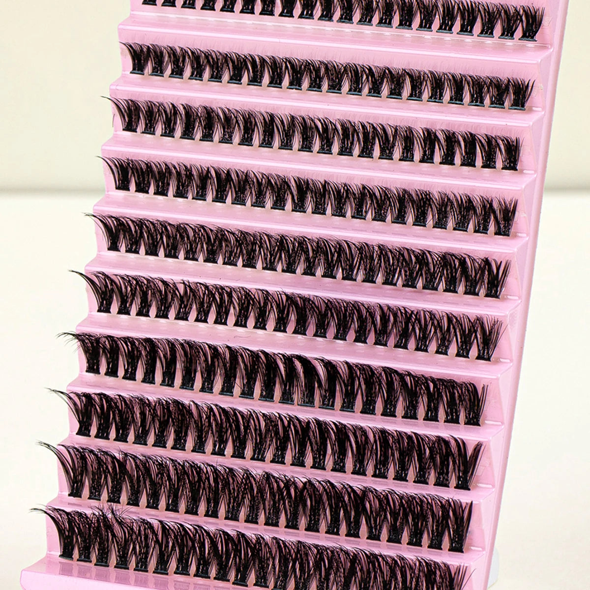 DIY Eyelash Extension Kit 200pcs Individual Lashes Cluster D Curl, 8-16mm Mix Lash Clusters with Lash Tweezers