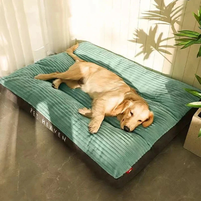 Winter Warm Pet Dog Bed Corduroy Dog Sleeping Mat Soft Pet Mat for Small Medium Large Dogs Detachable Washable Puppy Bed Retail