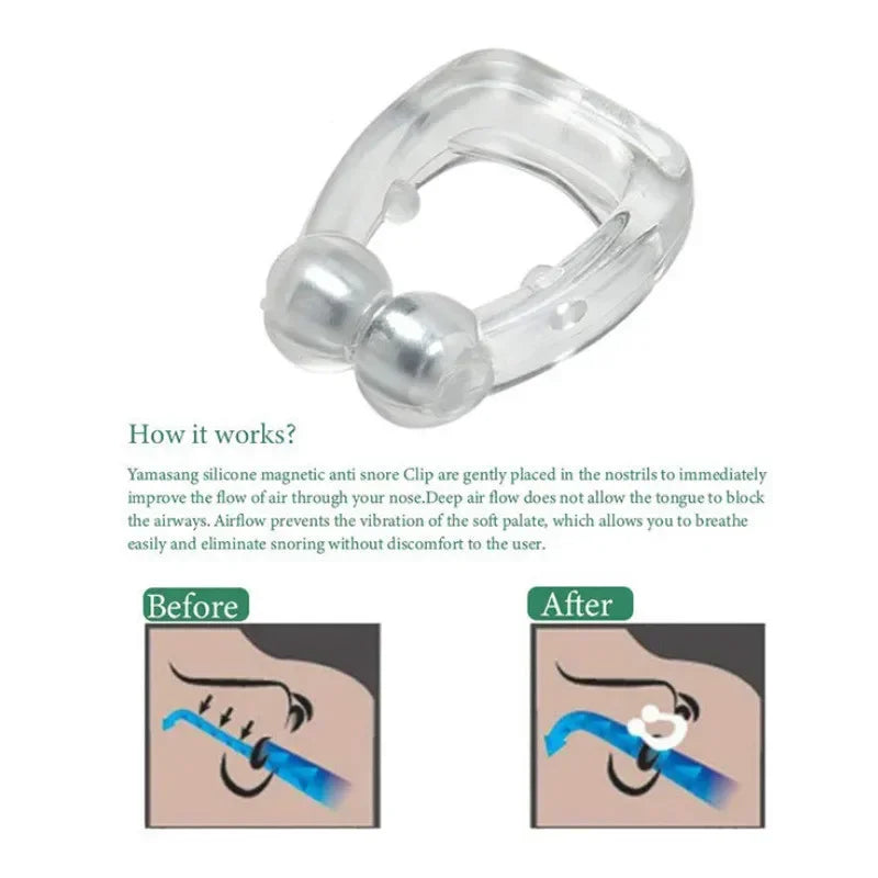 Magnetic Anti Snore Device Stop Snoring Nose Clip