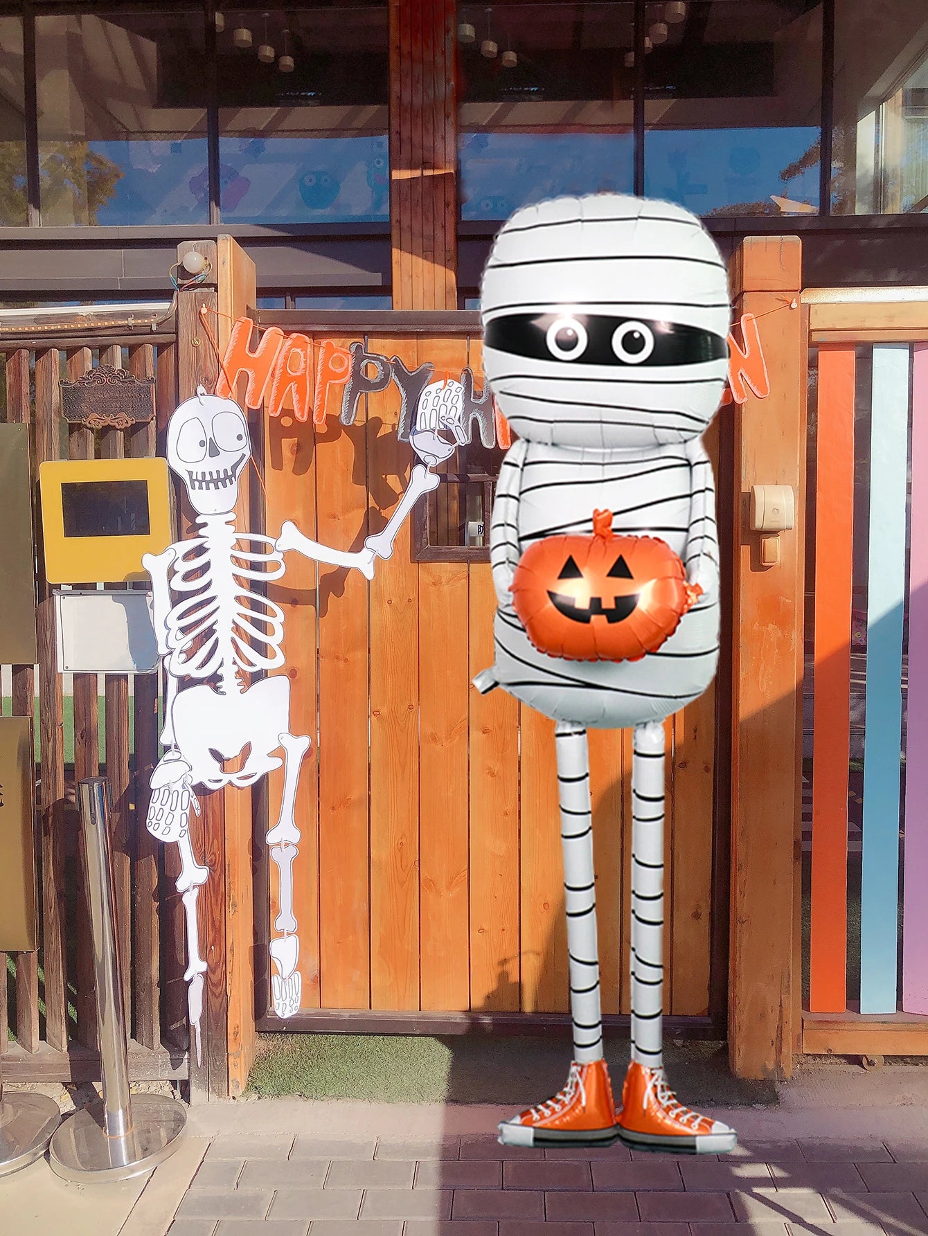 1pc Halloween mummy balloon, mummy pumpkin, Halloween decorations