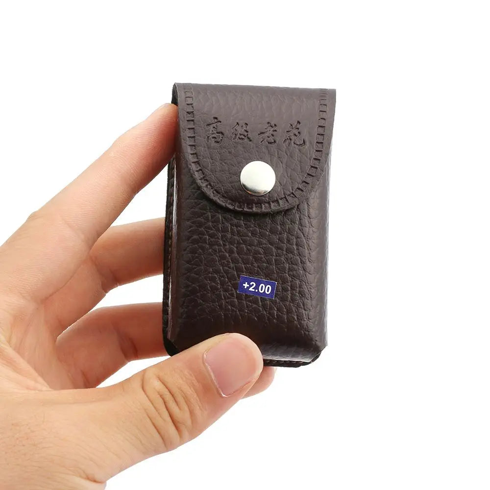 Unisex Ultra-light Folding Reading Glasses Rimless Magnetic Eyeglasses +1.00~+4.0 Diopter