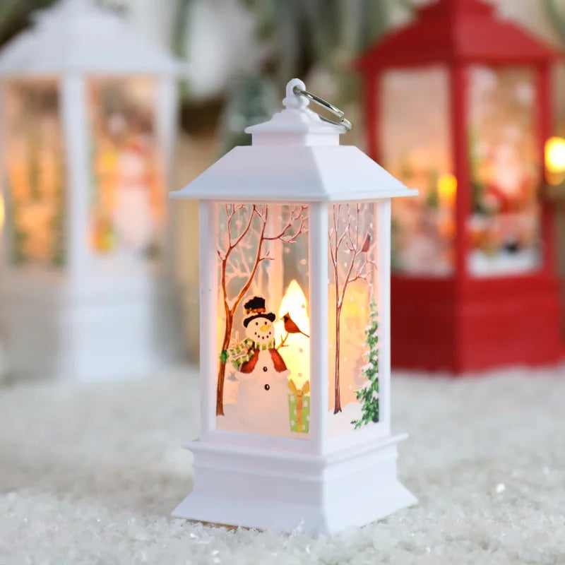 1PCS Christmas Light Santa Claus Snowman Candle S