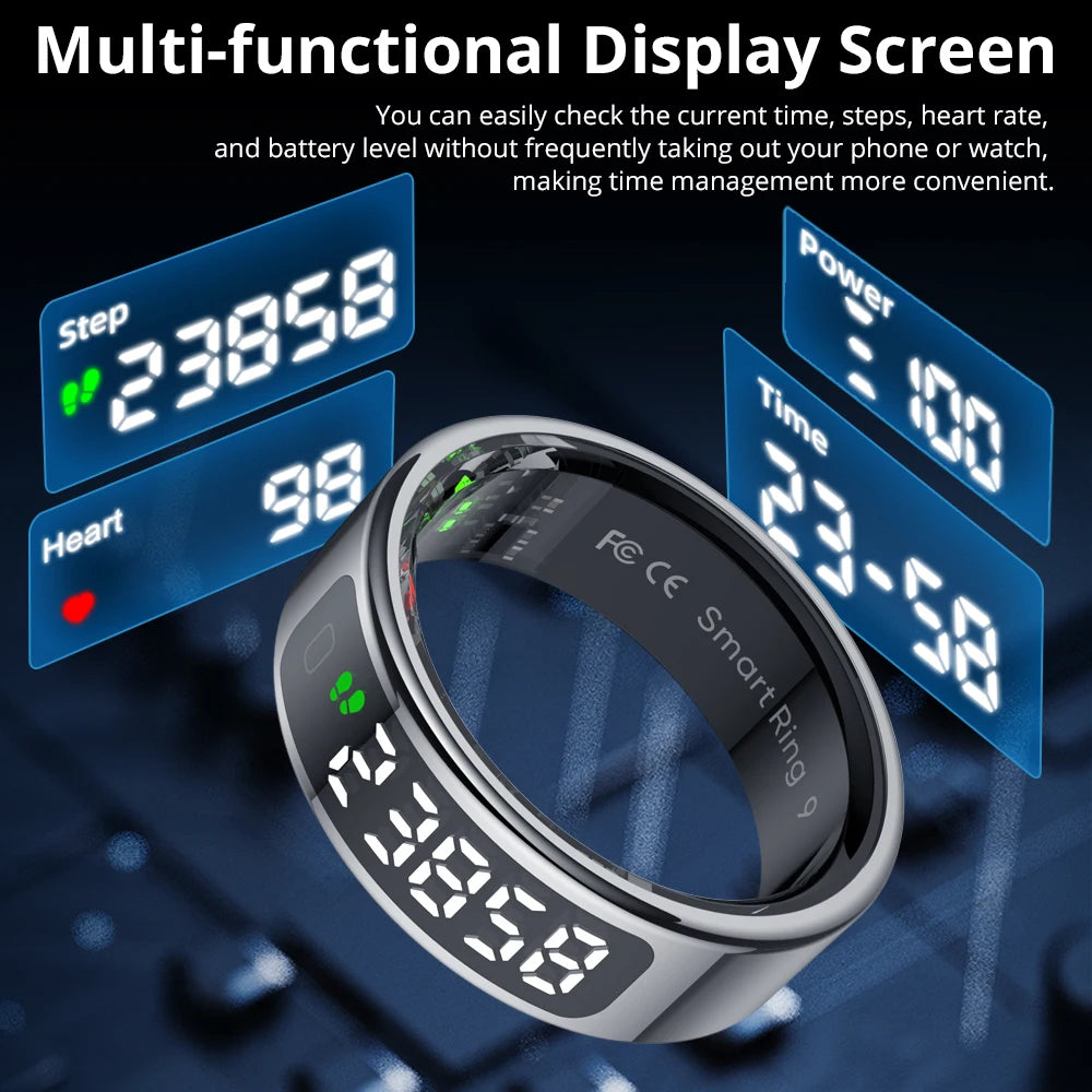 COLMI R12 Smart Ring with Display Screen, Health Manager, Wireless Charging