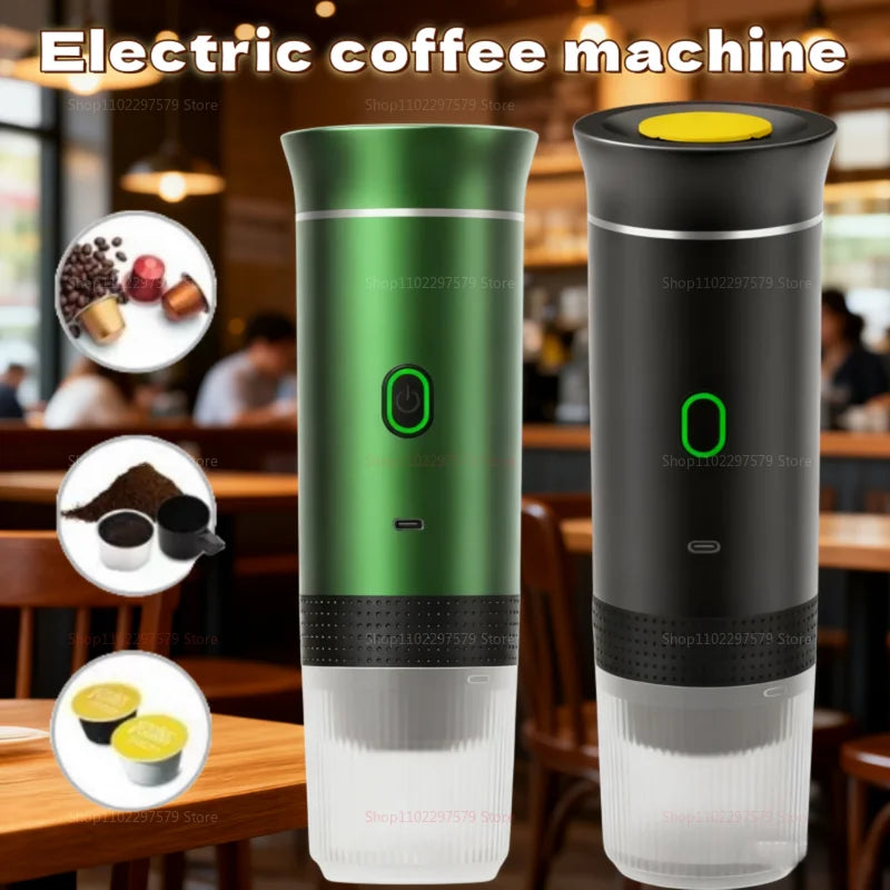 3-in-1 Wireless Portable Electric Coffee Maker 20Bar Espresso Machine USB Rechargeable Compact Coffee Brewer for Home Travel