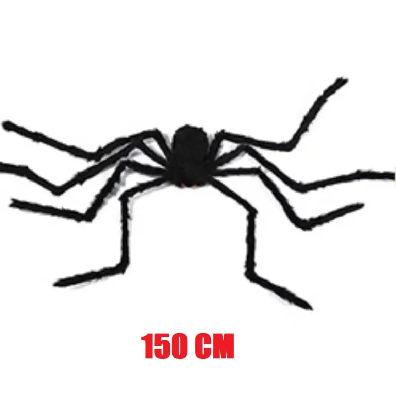 Halloween Big Spider Horror Black Spider Toy Halloween Party Decoration Props Outdoor Garden Giant Spider Decor