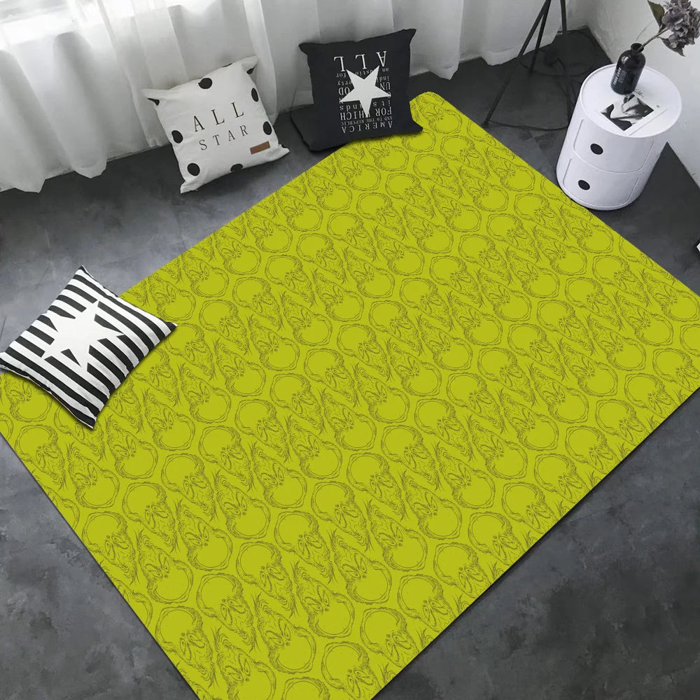 Cartoon THE G-GRINCHS Room Mats Cheaper Anti-slip Modern Living Room Balcony Printed Welcome Rug