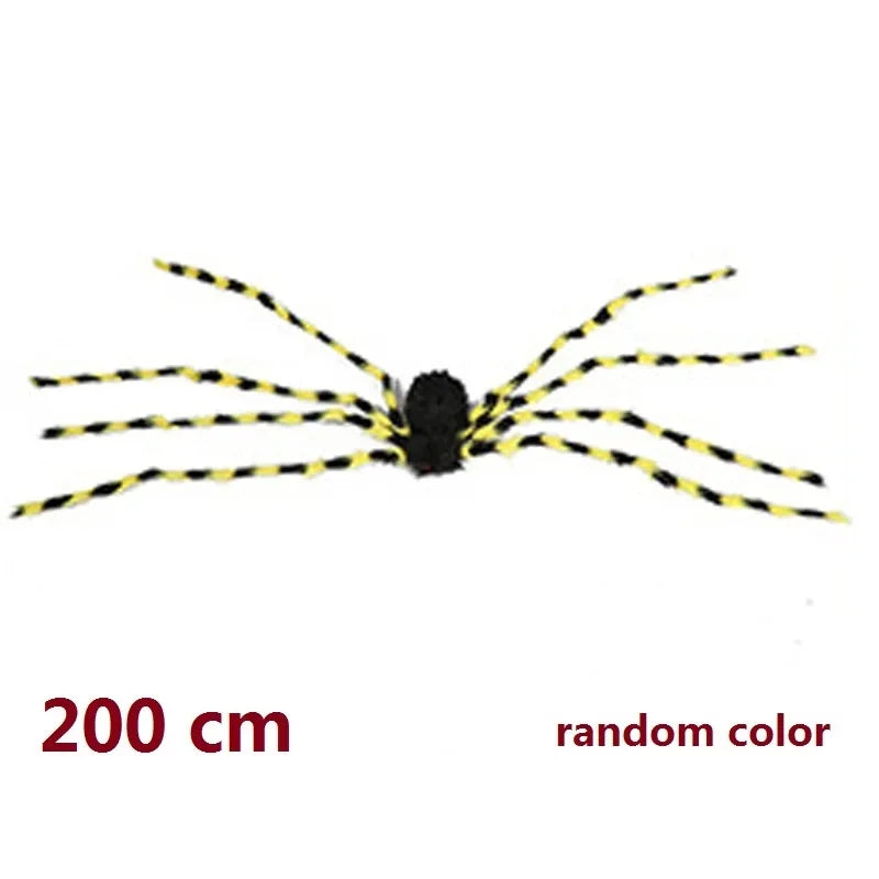 Halloween Big Spider Horror Black Spider Toy Halloween Party Decoration Props Outdoor Garden Giant Spider Decor