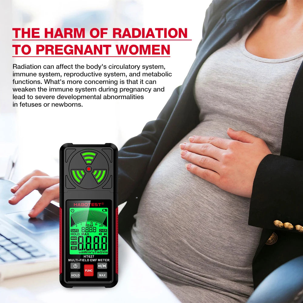 EMF Meter Professional Detector Handheld Portable Radio Frequency