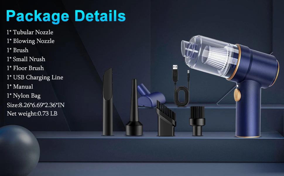 Mini Handheld Portable Wireless Vacuum Cleaner