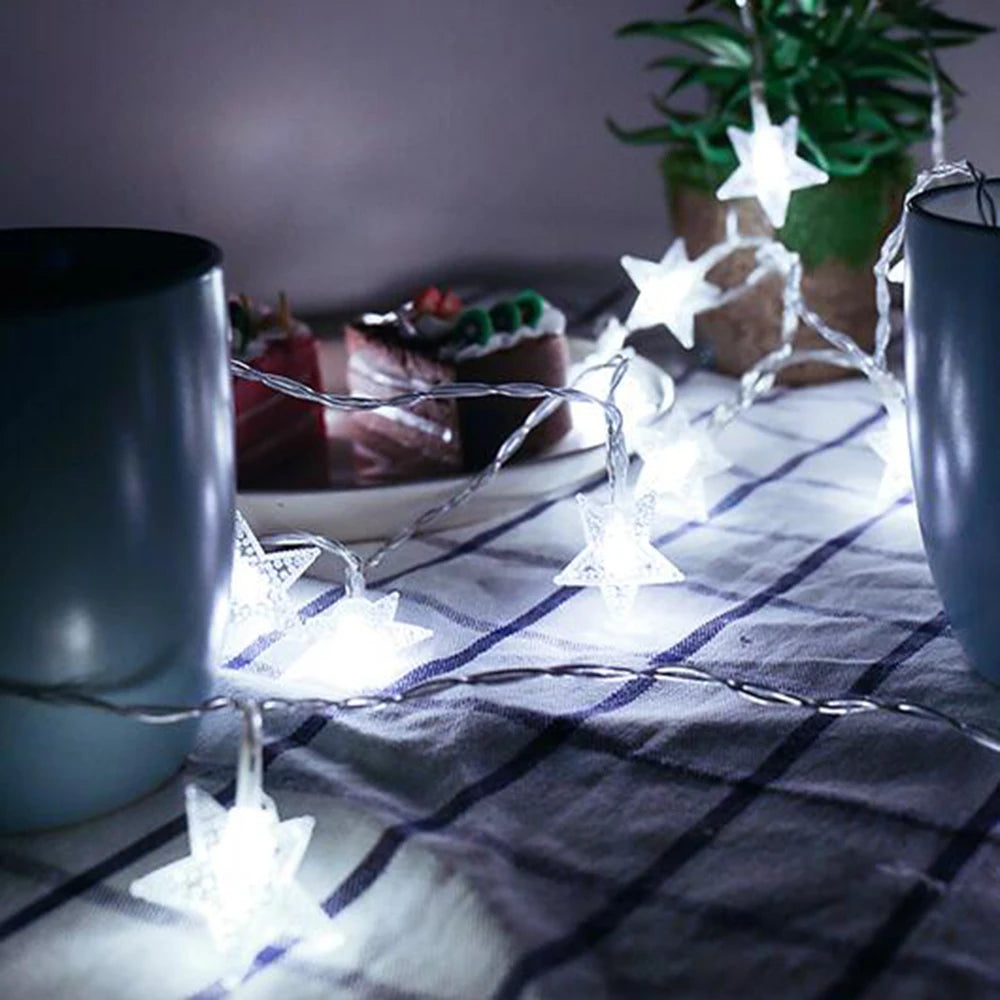 LED Star Fairy Lights Outdoor