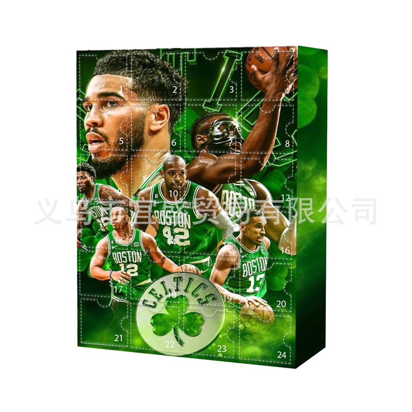 Basketball Star Advent Calendar Cartoon Doll Christmas Atmosphere Decorative Gifts New Year 24 Days Countdown Surprise Blind Box