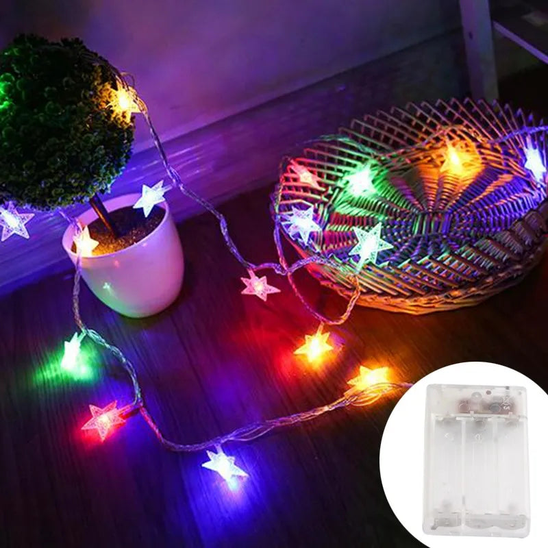 LED Star Fairy Lights Outdoor