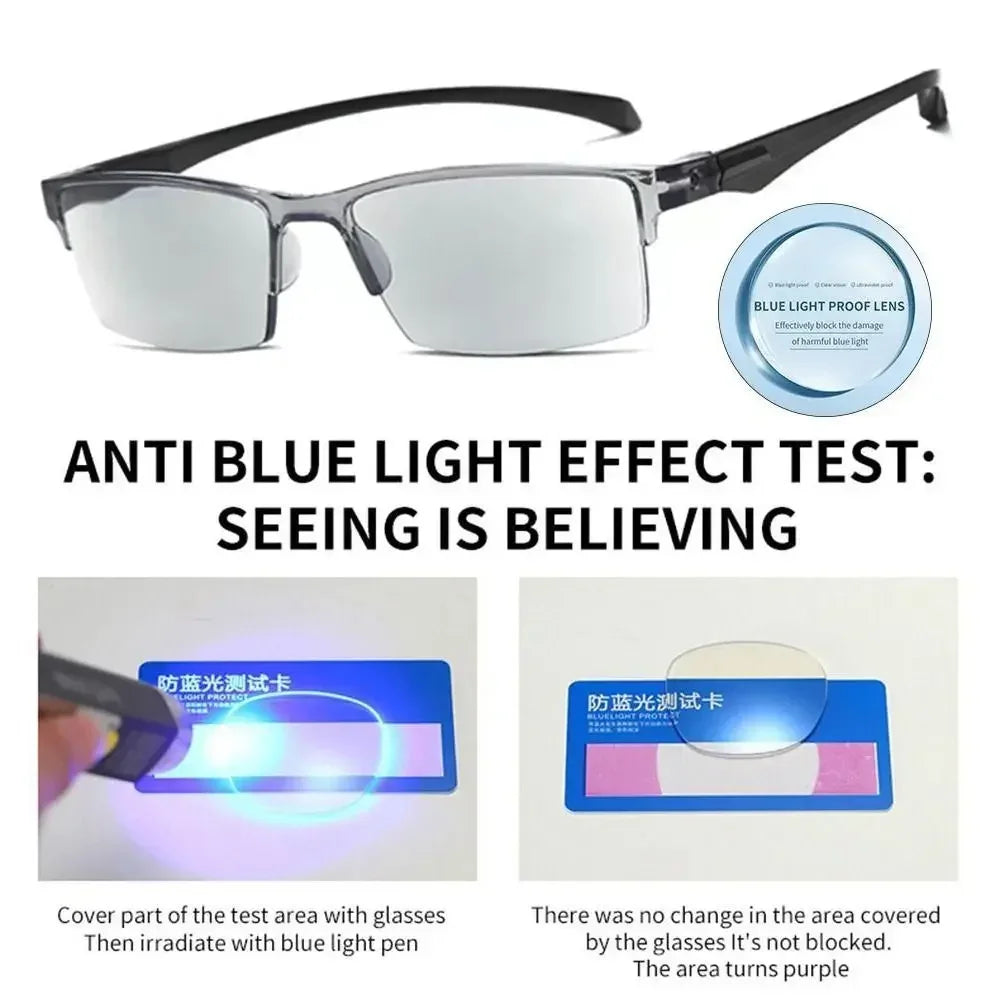 Smart Automatic Zoom Reading Glasses Anti Blue Ray Eyeglasse