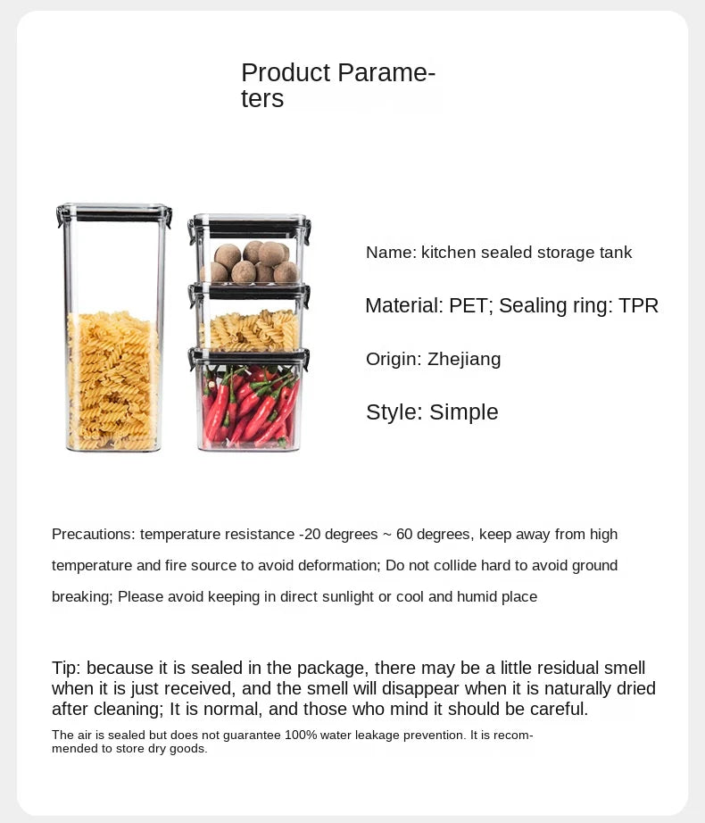 Sealed Kitchen Storage Organizer Large