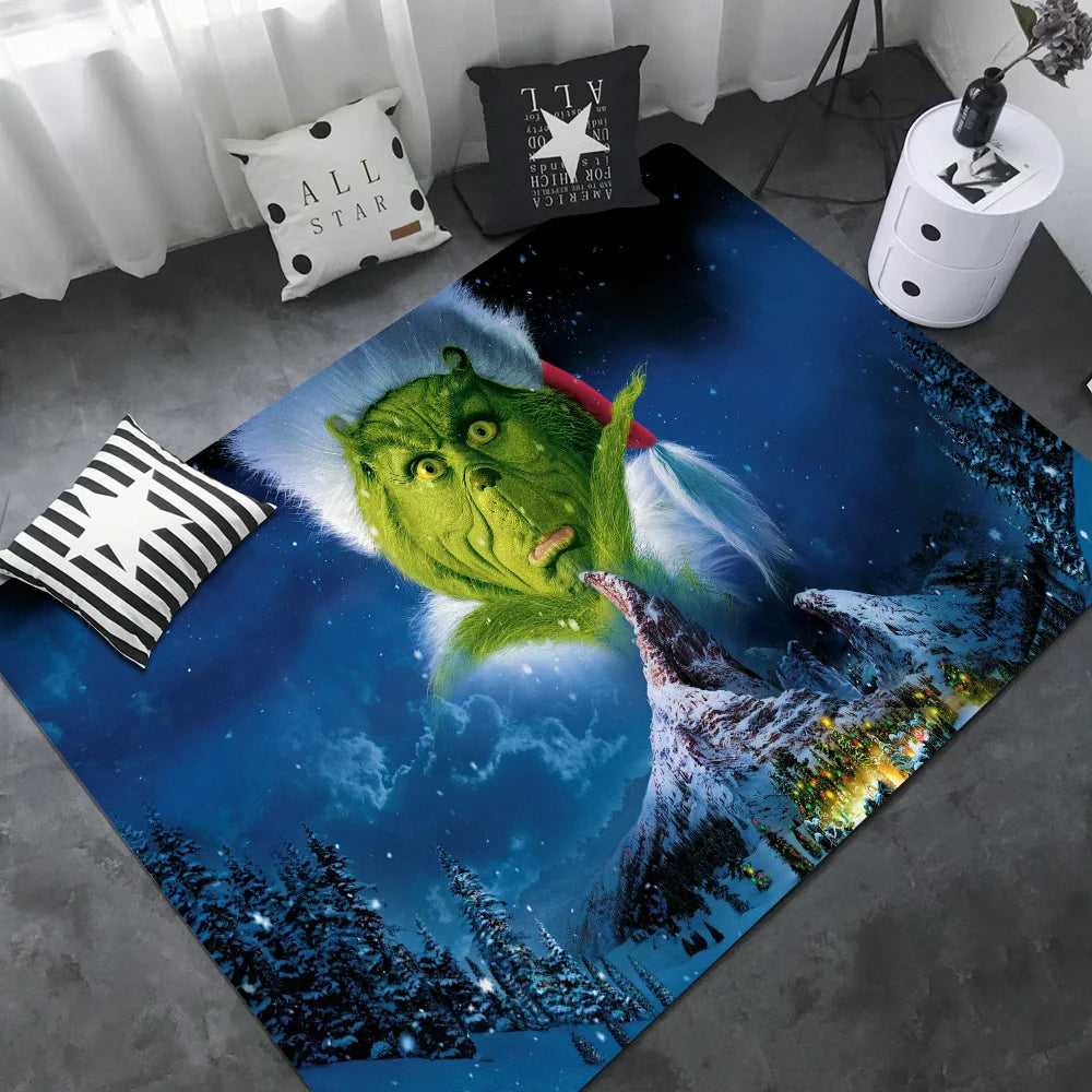Cartoon THE G-GRINCHS Room Mats Cheaper Anti-slip Modern Living Room Balcony Printed Welcome Rug