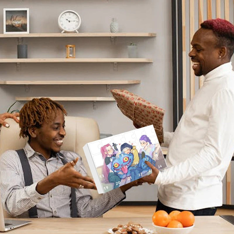 New Kpop Demon Hunters Advent Calendar Rumi Mira Zoey Tiger K Pop Demon Hunters Christmas Countdown Advent Calendar Gift 24 Days