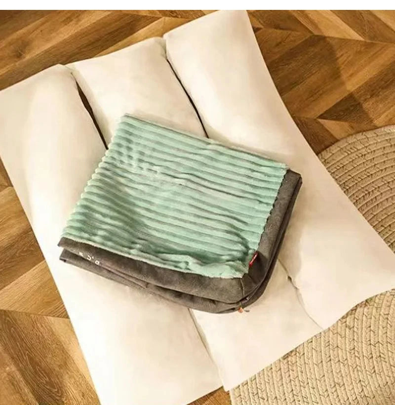 Winter Warm Pet Dog Bed Corduroy Dog Sleeping Mat Soft Pet Mat for Small Medium Large Dogs Detachable Washable Puppy Bed Retail