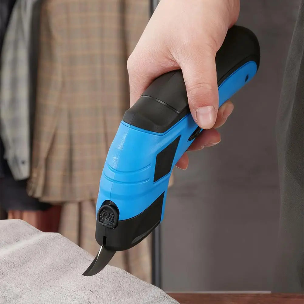 Cordless Electric Scissors Rechargeable - Portable Cutting Tool for Fabric, Carpets, Soft Leather, Cardboard & Sewing Tool