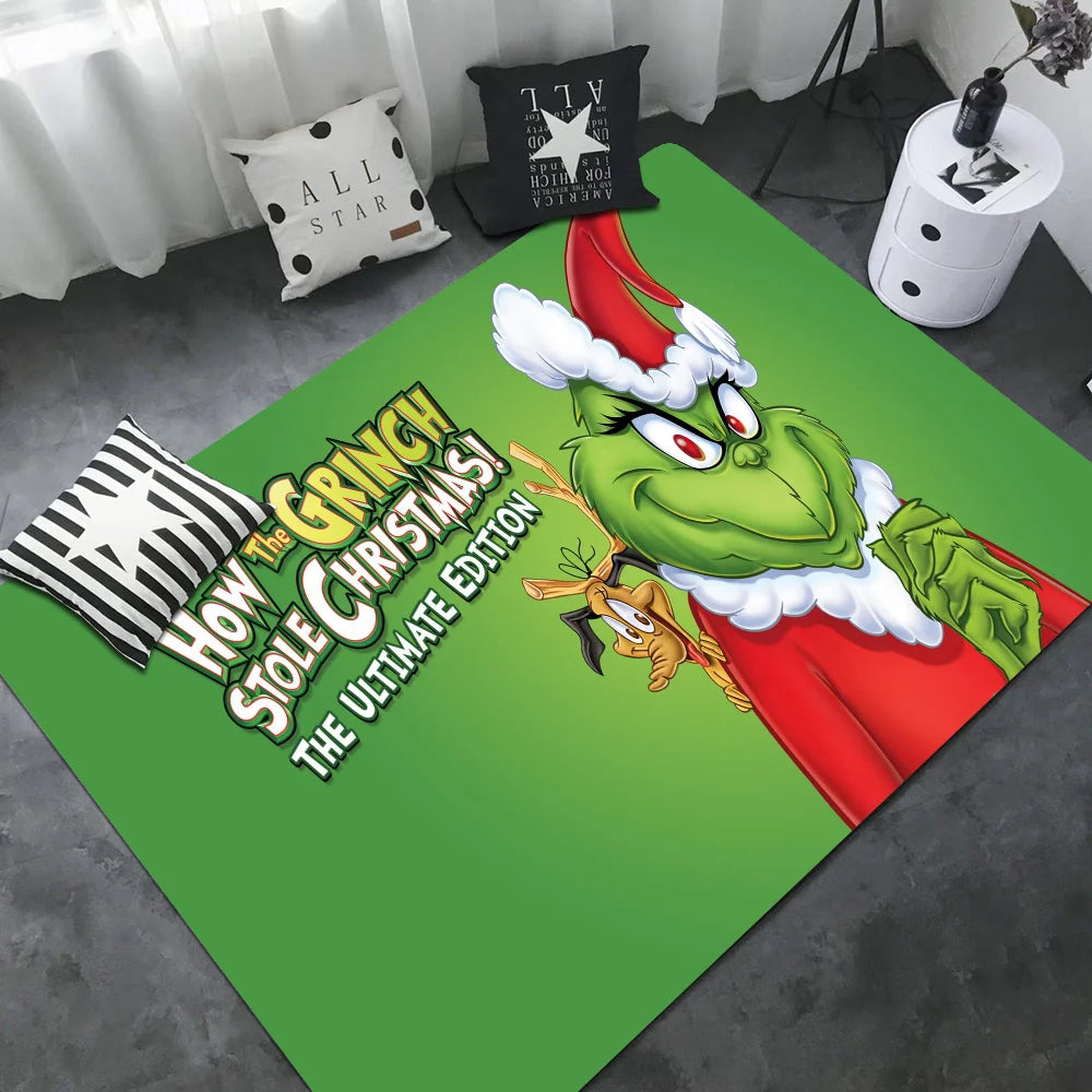 Cartoon THE G-GRINCHS Room Mats Cheaper Anti-slip Modern Living Room Balcony Printed Welcome Rug