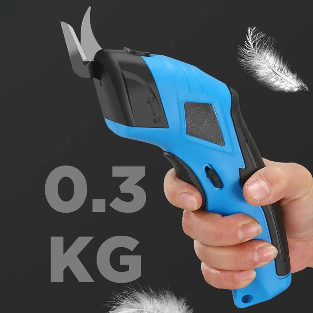 Cordless Electric Scissors Rechargeable - Portable Cutting Tool for Fabric, Carpets, Soft Leather, Cardboard & Sewing Tool