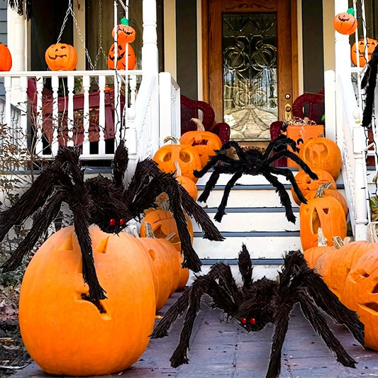 Giant Halloween Spider Indoor & Outdoor Yard, Porch Decor for Haunted House or Home, Party ,Halloween Decorations
