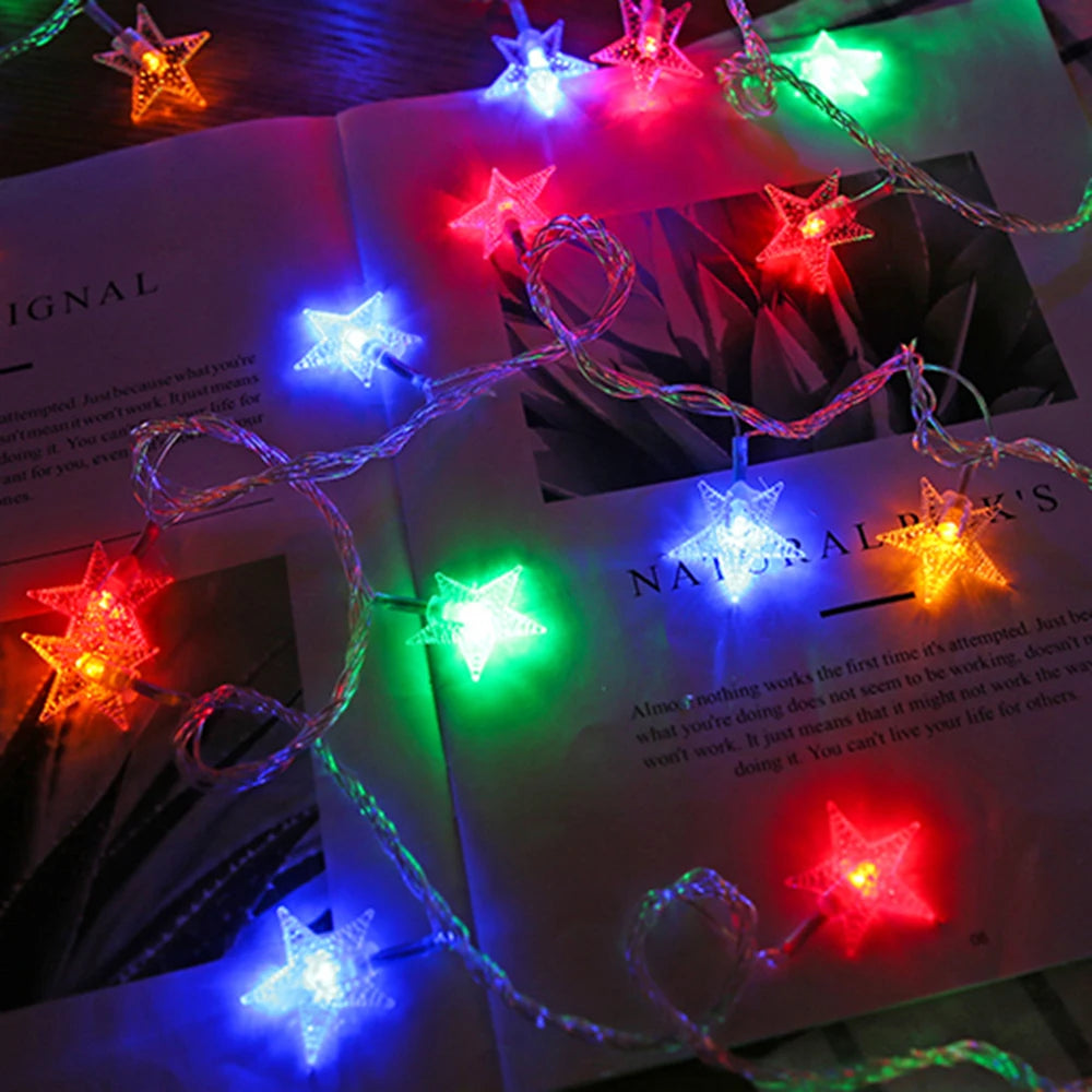 LED Star Fairy Lights Outdoor