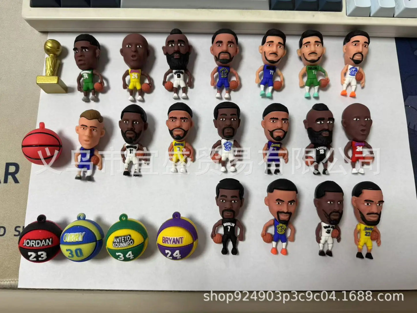 Basketball Star Advent Calendar Cartoon Doll Christmas Atmosphere Decorative Gifts New Year 24 Days Countdown Surprise Blind Box