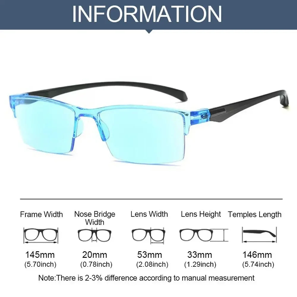 Smart Automatic Zoom Reading Glasses Anti Blue Ray Eyeglasse