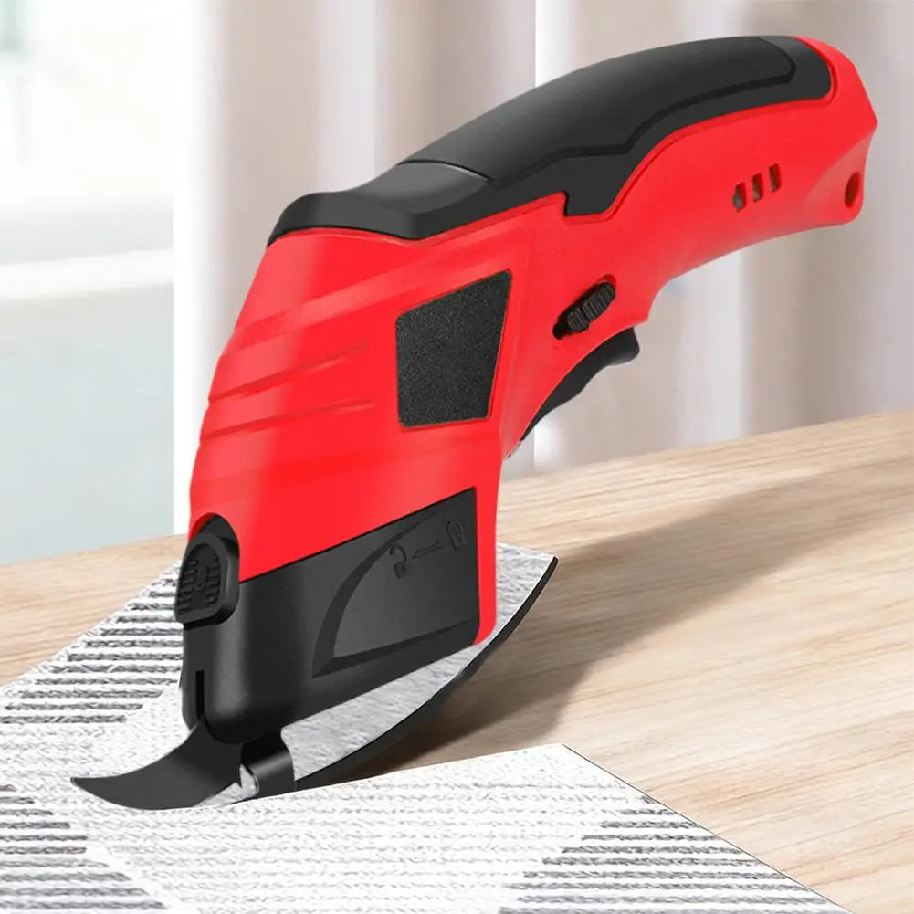 Cordless Electric Scissors Rechargeable - Portable Cutting Tool for Fabric, Carpets, Soft Leather, Cardboard & Sewing Tool
