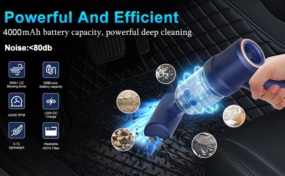 Mini Handheld Portable Wireless Vacuum Cleaner