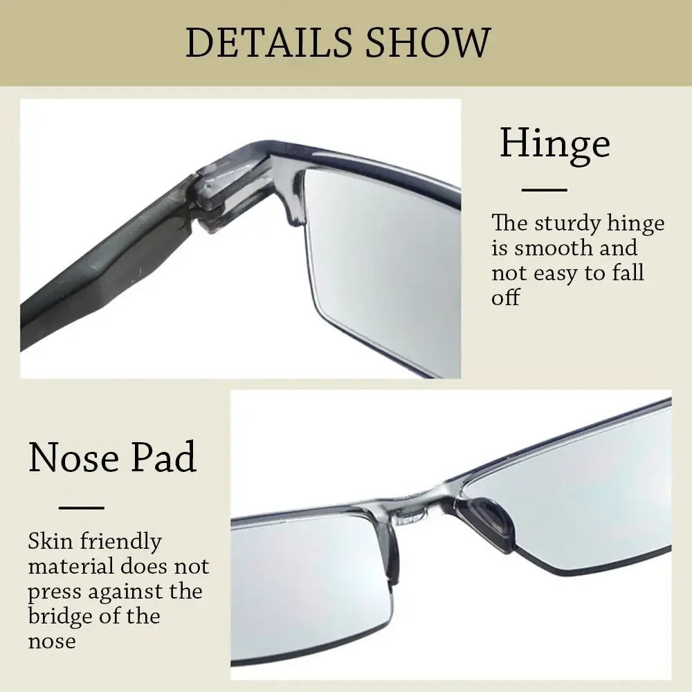 Smart Automatic Zoom Reading Glasses Anti Blue Ray Eyeglasse