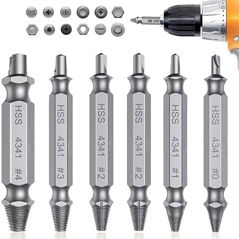 Damaged Screw Extractor Set