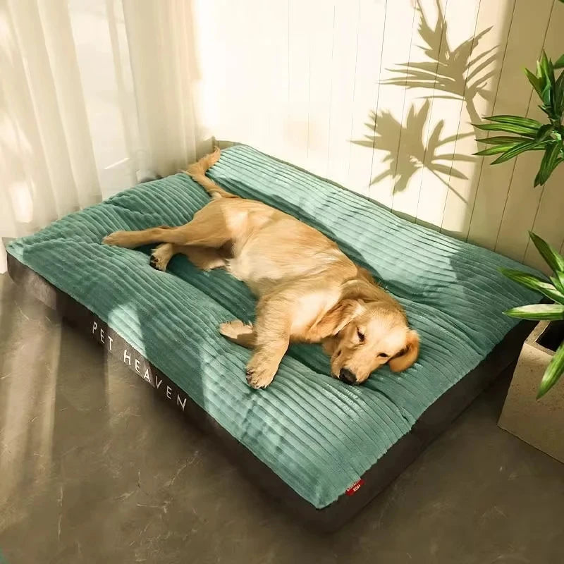 Winter Warm Pet Dog Bed Corduroy Dog Sleeping Mat Soft Pet Mat for Small Medium Large Dogs Detachable Washable Puppy Bed Retail