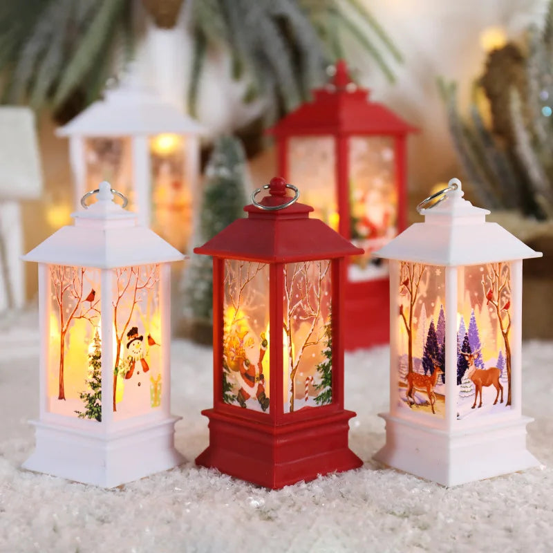 1PCS Christmas Light Santa Claus Snowman Candle S