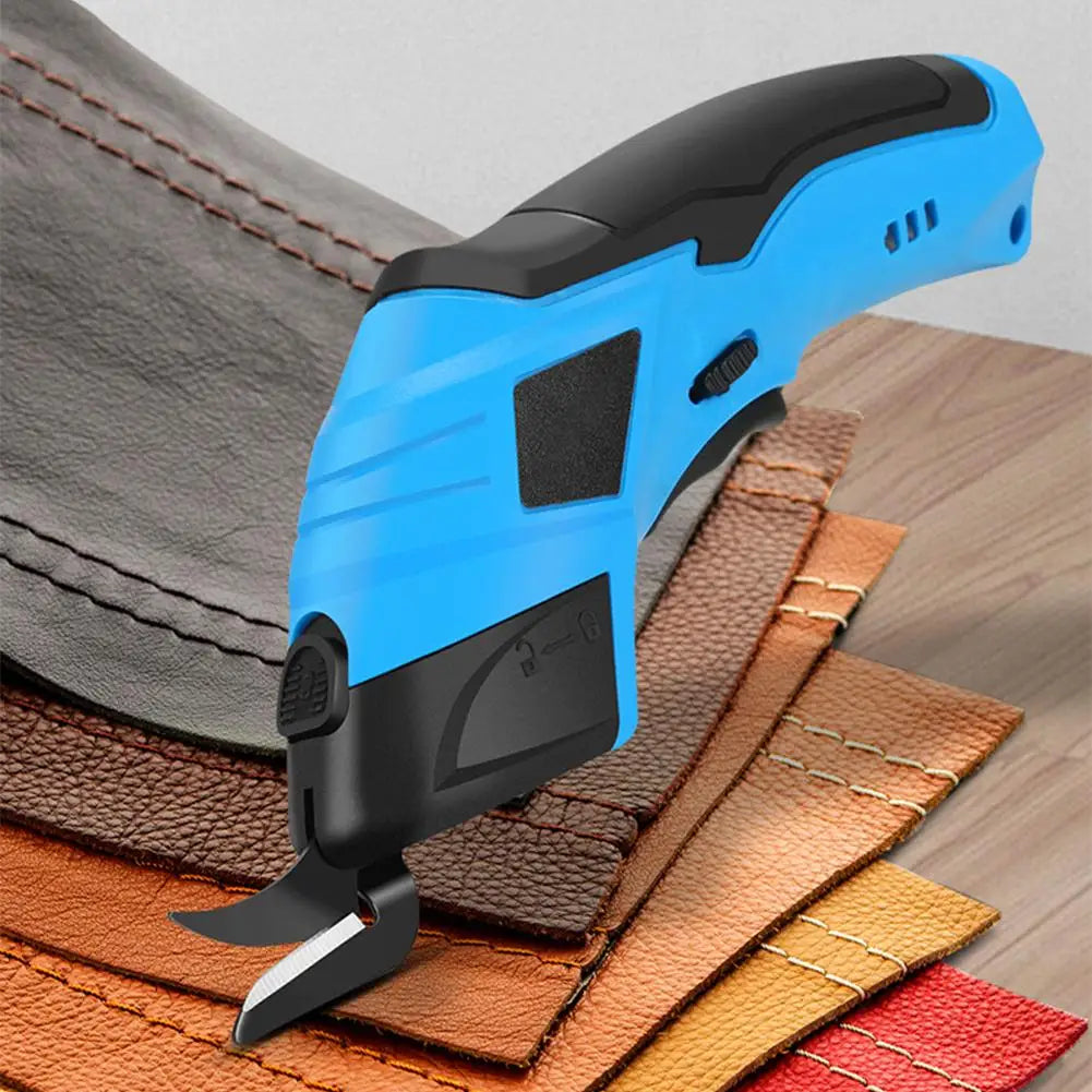 Cordless Electric Scissors Rechargeable - Portable Cutting Tool for Fabric, Carpets, Soft Leather, Cardboard & Sewing Tool