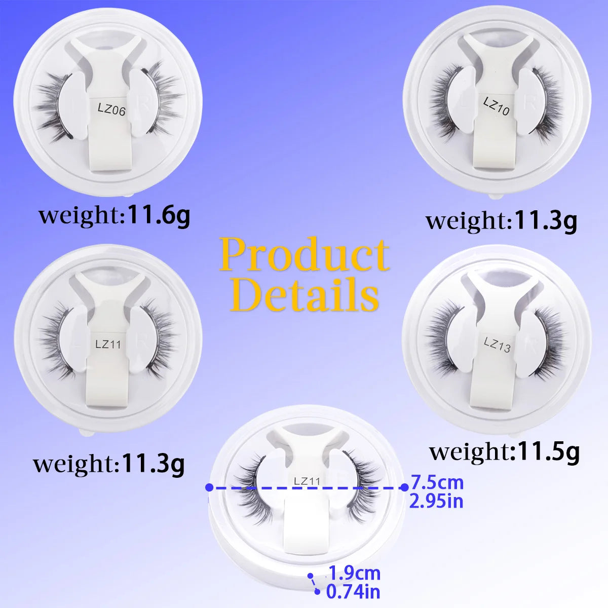 Reusable Magnetic Lashes Kit with Magnetic Tweezers Natural Look Faux Mink Lashes Easy Apply Magnetic Eyelashes for Eye Makeup