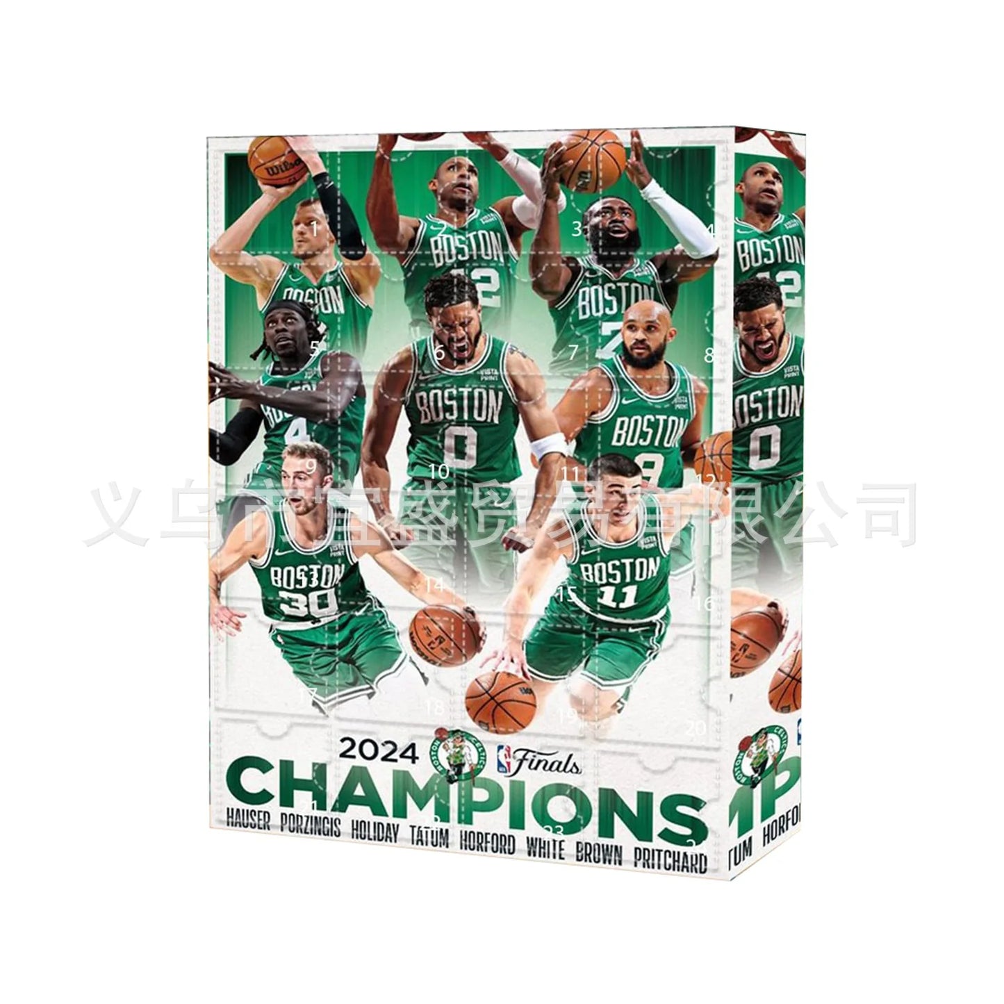 Basketball Star Advent Calendar Cartoon Doll Christmas Atmosphere Decorative Gifts New Year 24 Days Countdown Surprise Blind Box