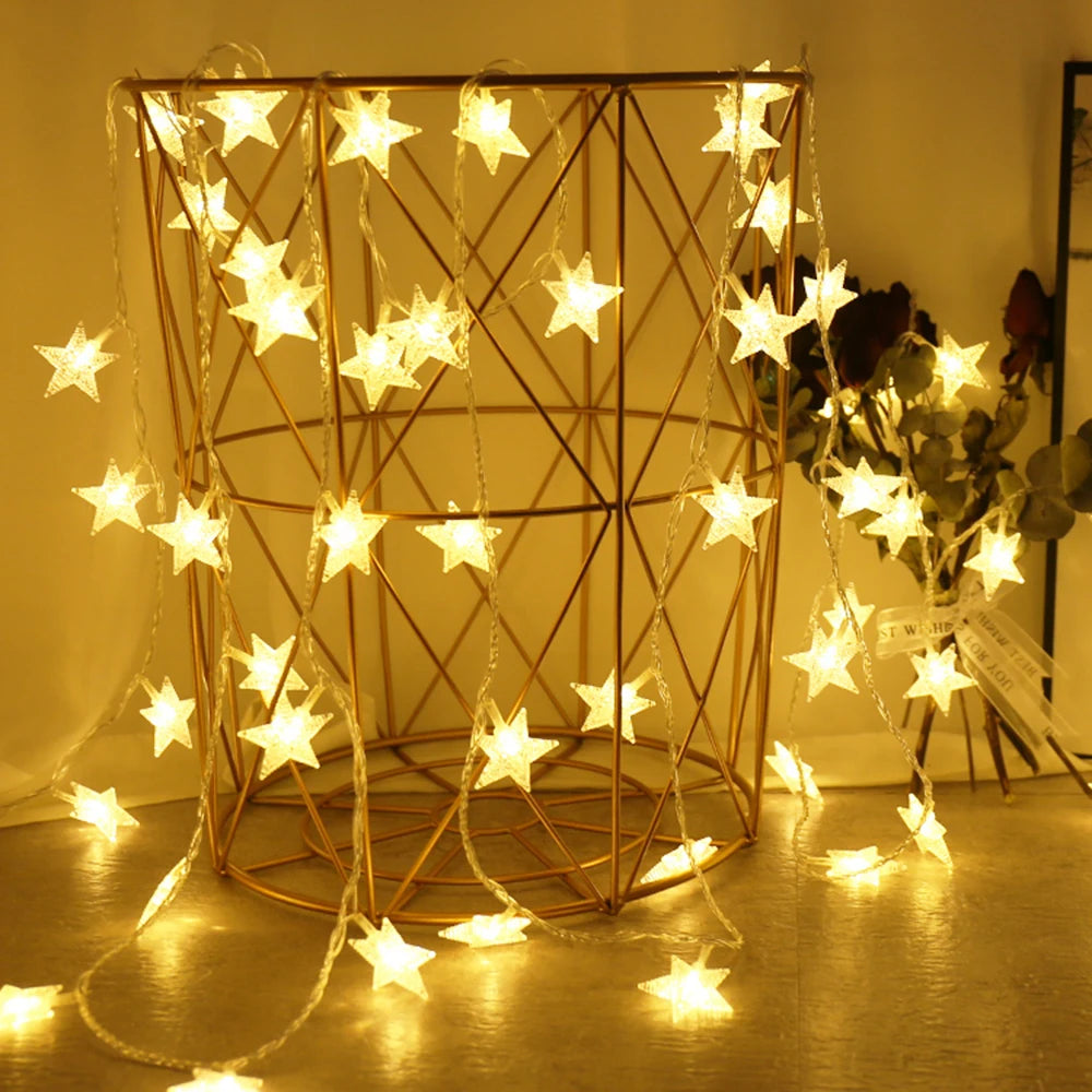 LED Star Fairy Lights Outdoor